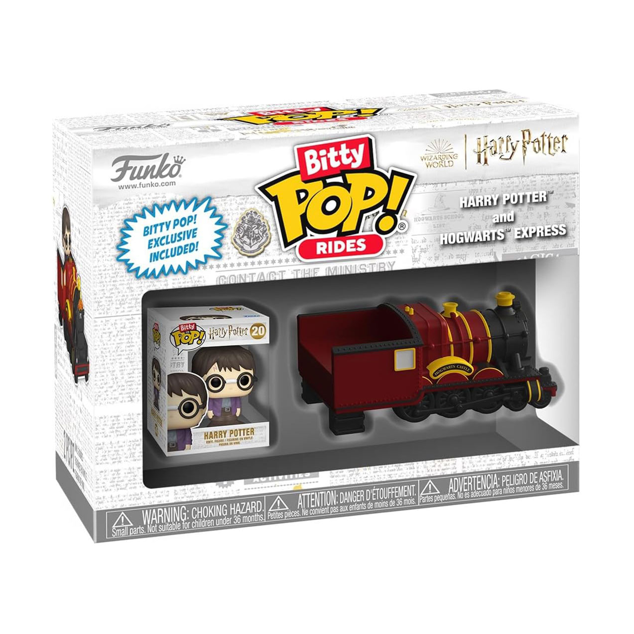 Набір ігрових фігурок Funko Bitty Pop! Ride серії Гаррі Поттер, Гаррі Поттер та Гоґвортський експрес, від 3 років (83622)